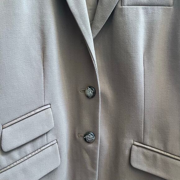 Lauren Ralph Lauren Camel Blazer Size 6P Designer Virgin Wool Oversized Blazer - Picture 4 of 12